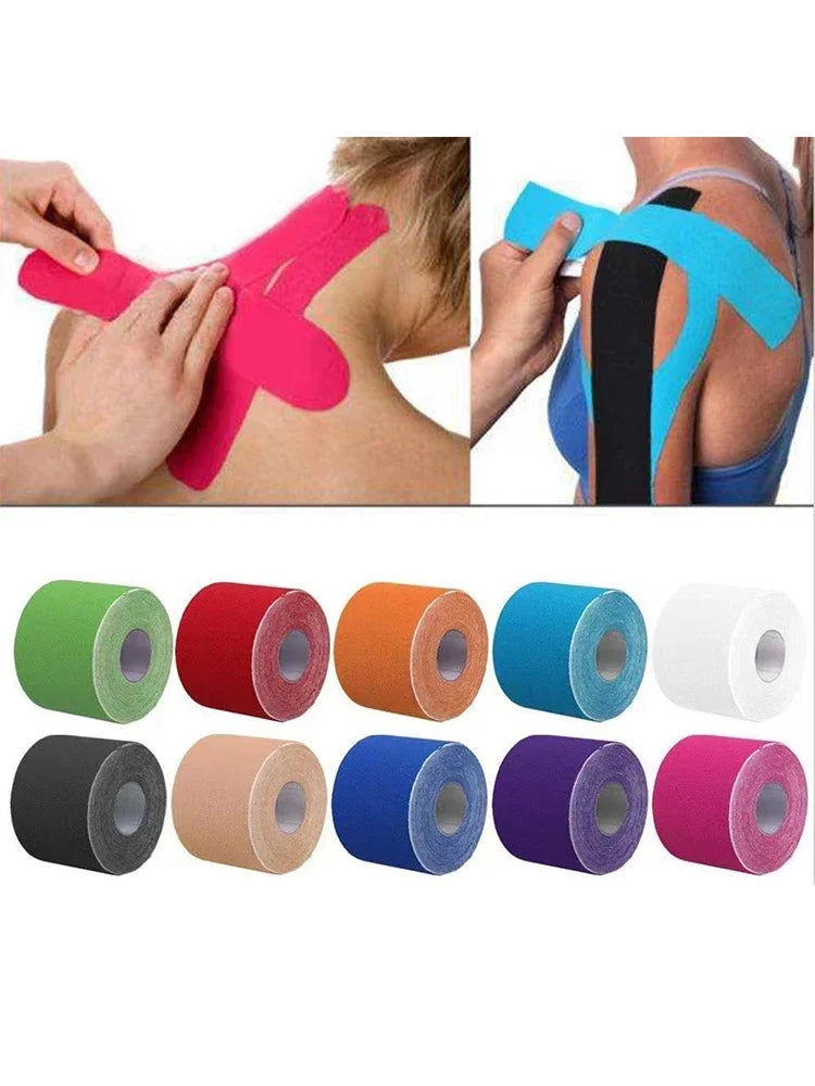 5M Kinesiology Tape Athletic Elastoplast Sport Recovery Strapping Gym Waterproof Tennis Muscle Pain Relief Bandage Chest patch