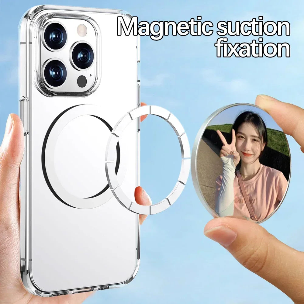 Magnetic Phone Selfie Mirror for Magsafe IPhone 15 Pro Max Cellphone Back Camera Mirror for Wide Angle Selfie Vlogging Video