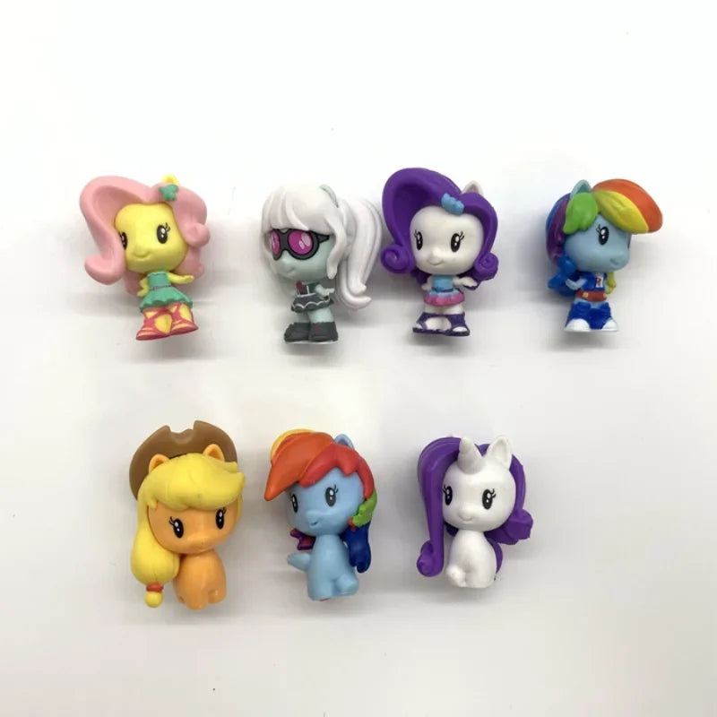 Hasbro My Little Pony Figurine Applejack Rainbow Dash Rarity Fluttershy Twilight Sparkle Model Toy Figure Collect Ornaments