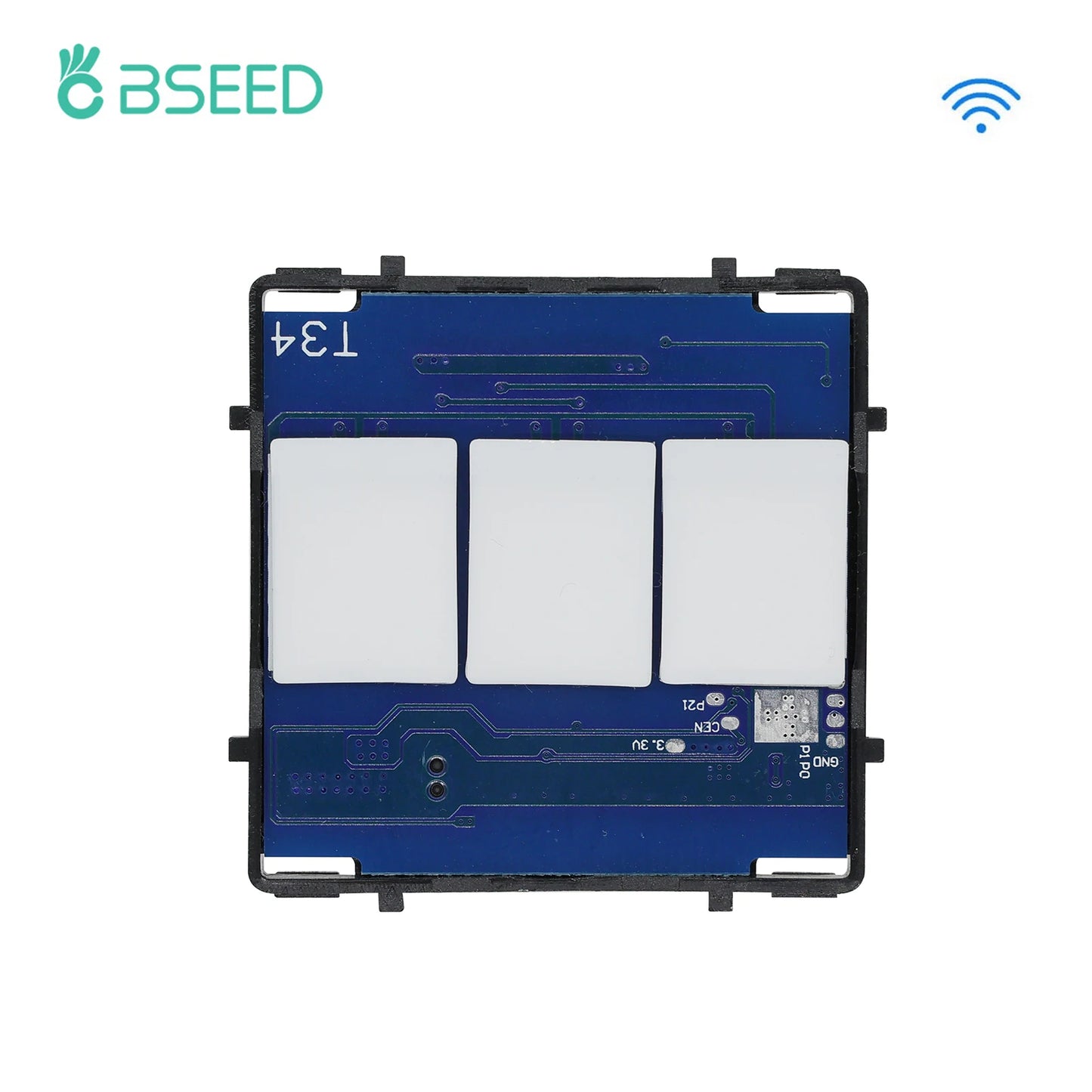 Bseed EU Standard The Base Of Wifi Touch Switch Function 1/2/3Gang  AC110~240V APP Control Wall Light Switch Without Glass Panel