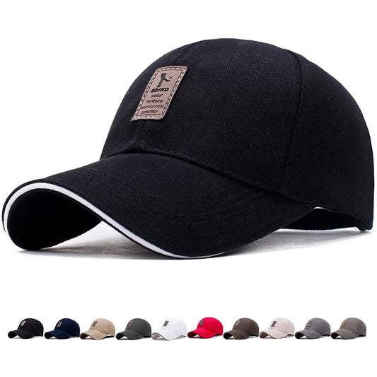 Summer Women Men Structured Baseball Cap Solid Cotton Adjustable Snapback Sunhat Outdoor Sports Hip Hop Baseball Hat Casquette