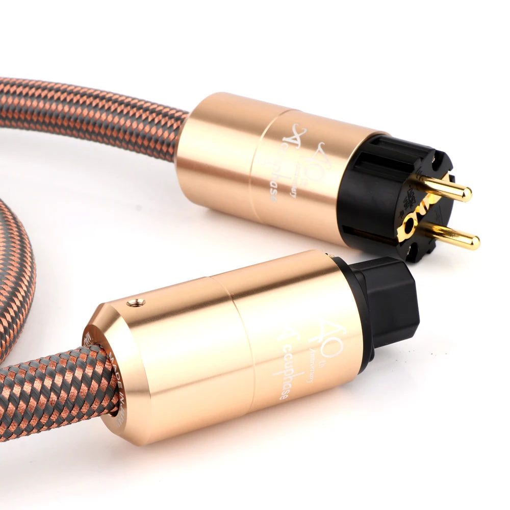 Accuphase Power Cable HI End Schuko Power Cord CD Amplifier Amp EU Version Plug Cable Hifi AC Mains EU Schuko Power Line