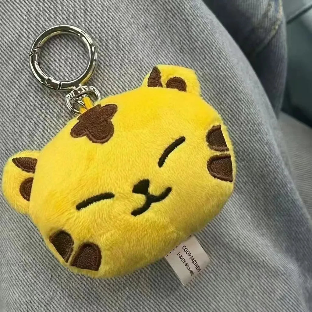 Kpop 17 Plush Keyring Bag Charm Pendant JEONGHAN JOSHUA JUN WONWOO HOSHI Idol Cute Animals Face Keychains