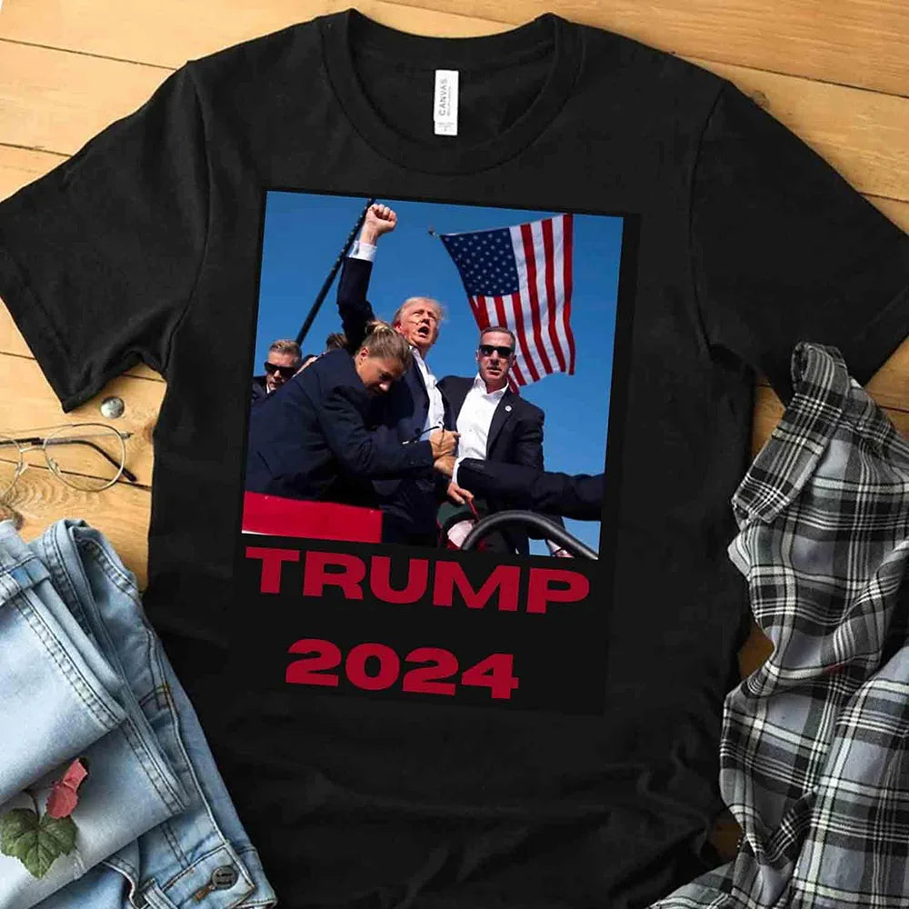 T-shirt de la gastronomie Donald Trump pour hommes et femmes, t-shirts College Assassinated, haut drôle, manches courtes, été