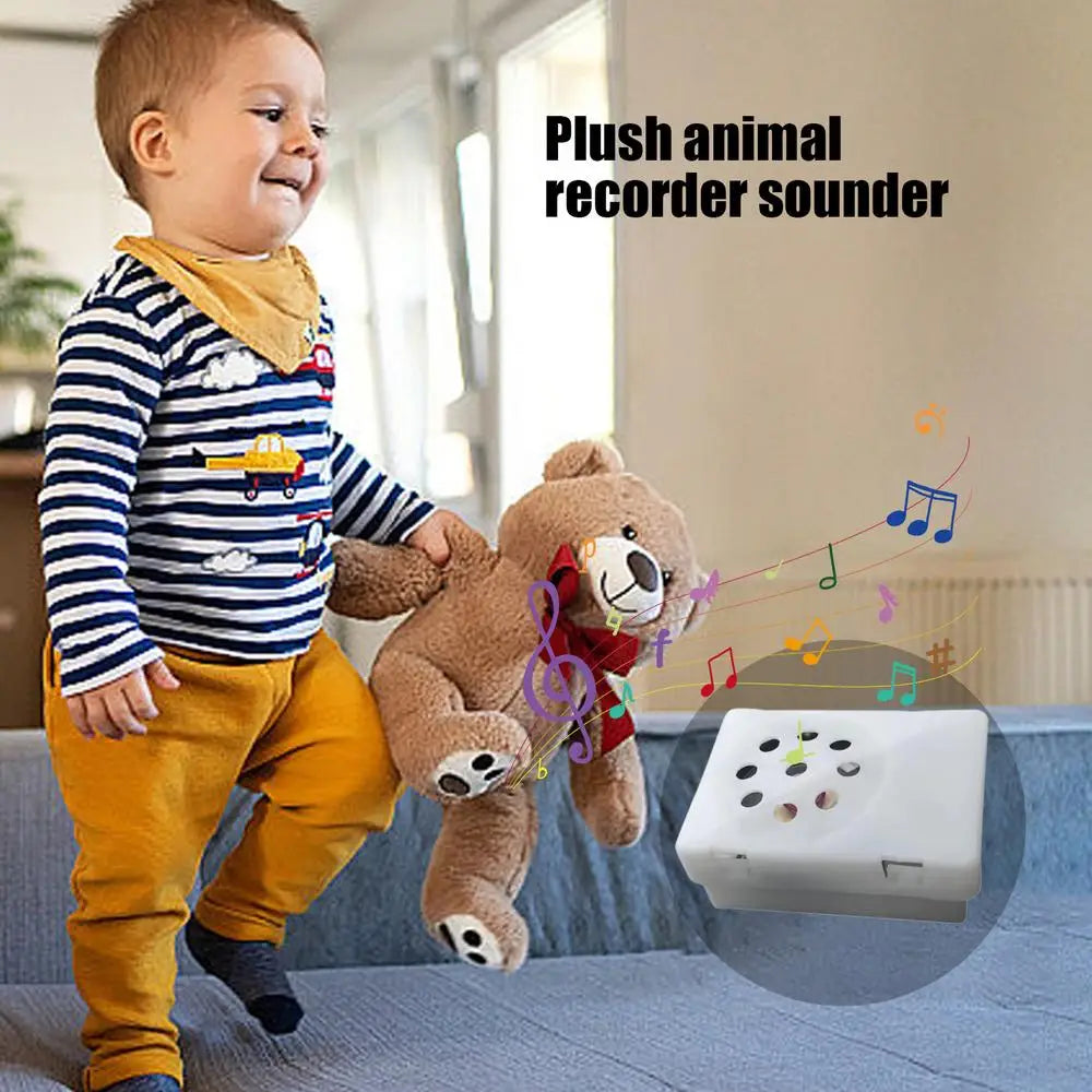 Voice Box for Stuffed Animal Mini Square Voice Recording Device Sound Module Plush Toy Voice Message Recorder Toy Voice Box