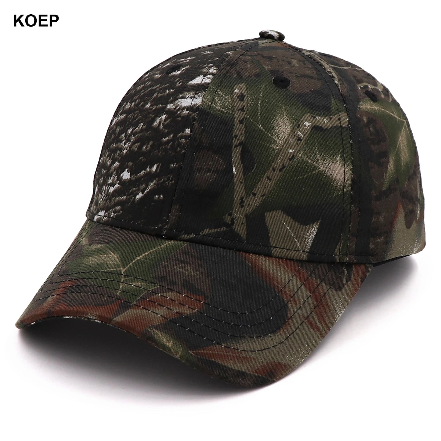 KOEP New Outdoor Jungle Fishing Baseball Hat Cap Man Camouflage Hunting Hat Casquette Bone Cotton Rucker Camo Snapback Dad Caps