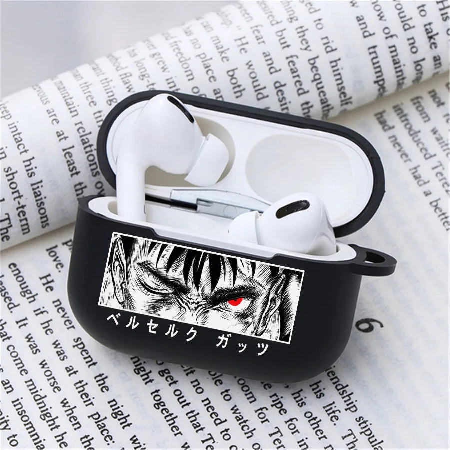 Anime Berserk Earphone Case for Apple Airpods 1 2 3 Pro 2 Guts Griffith Protective Berserk Airpods Case