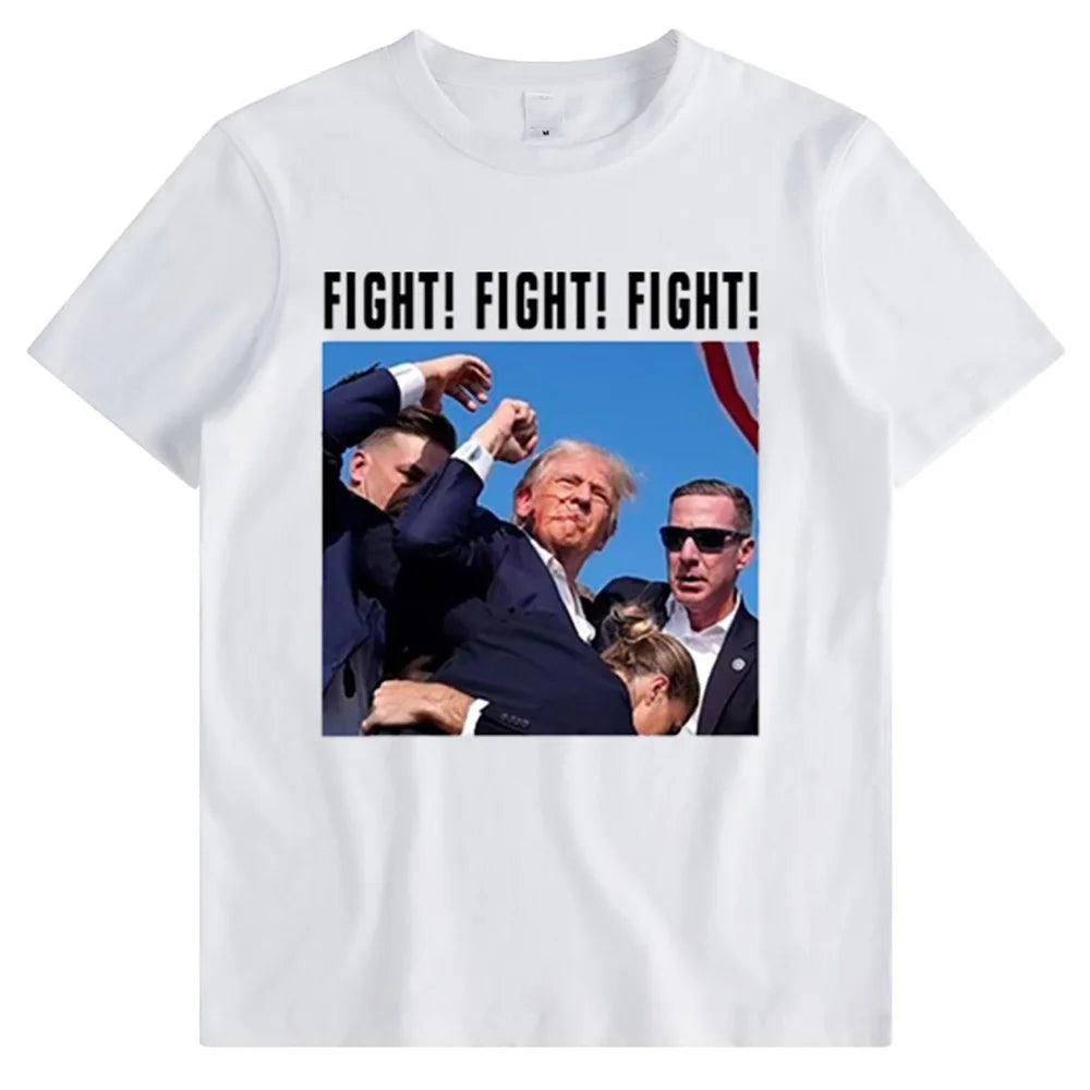 T-shirt de la gastronomie Donald Trump pour hommes et femmes, t-shirts College Assassinated, haut drôle, manches courtes, été