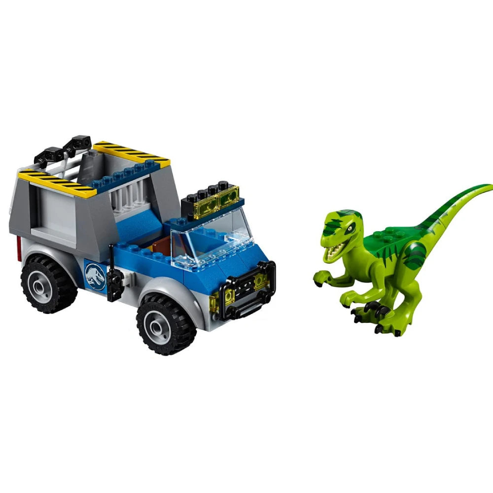 Jurassical World Raptor Rescue Truck 10757 Building Blcoks Kit Bricks Toys For Boys Birthday Gifts 85 Pcs，Compatible with Legoed