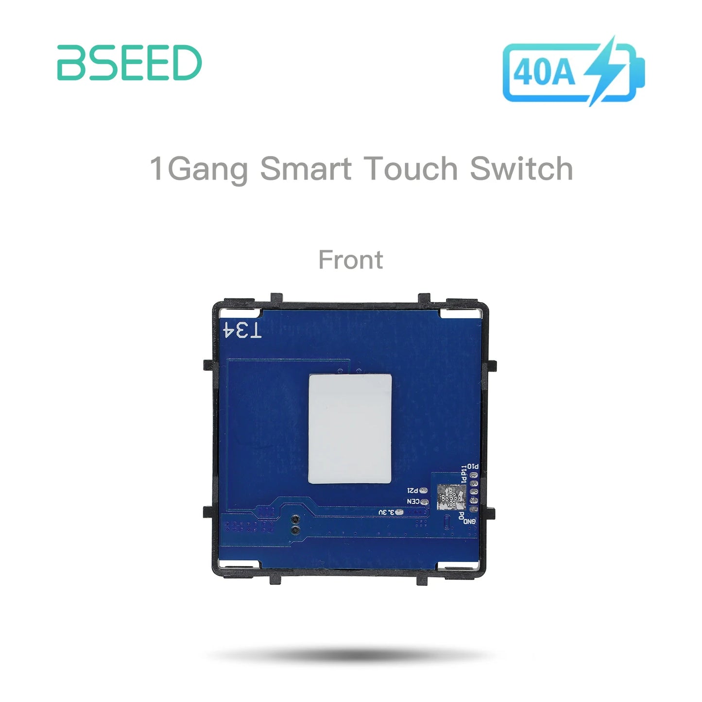 Bseed EU Standard The Base Of Wifi Touch Switch Function 1/2/3Gang  AC110~240V APP Control Wall Light Switch Without Glass Panel