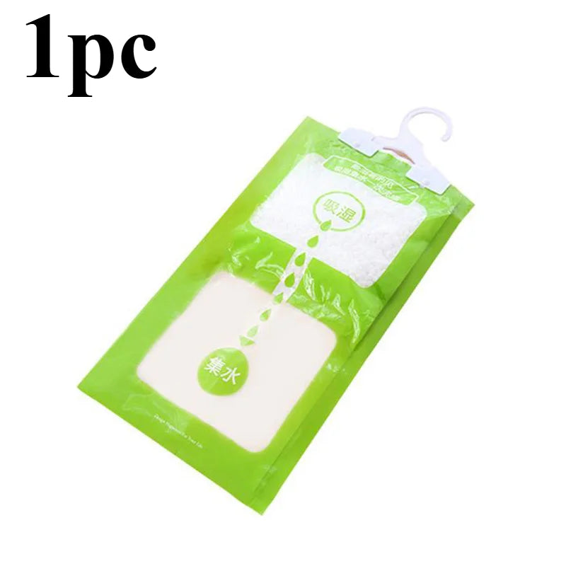 1/5/10pcs Wardrobe Dehumidification Bag Mildew Proof And Moisture Proof Hanging Clothes Drying And Moisture Absorbing Bag