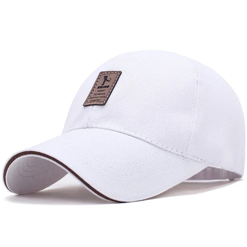 Summer Women Men Structured Baseball Cap Solid Cotton Adjustable Snapback Sunhat Outdoor Sports Hip Hop Baseball Hat Casquette