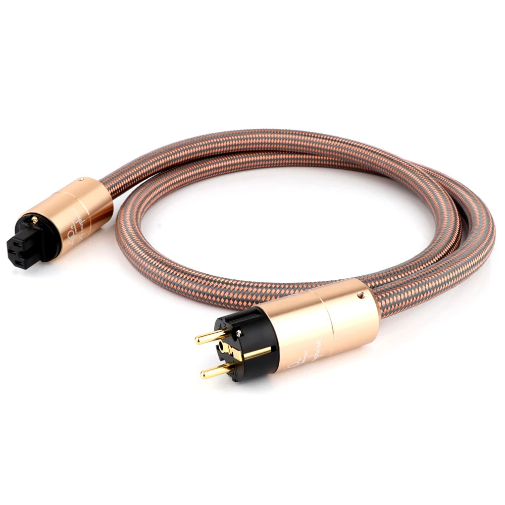 Accuphase Power Cable HI End Schuko Power Cord CD Amplifier Amp EU Version Plug Cable Hifi AC Mains EU Schuko Power Line