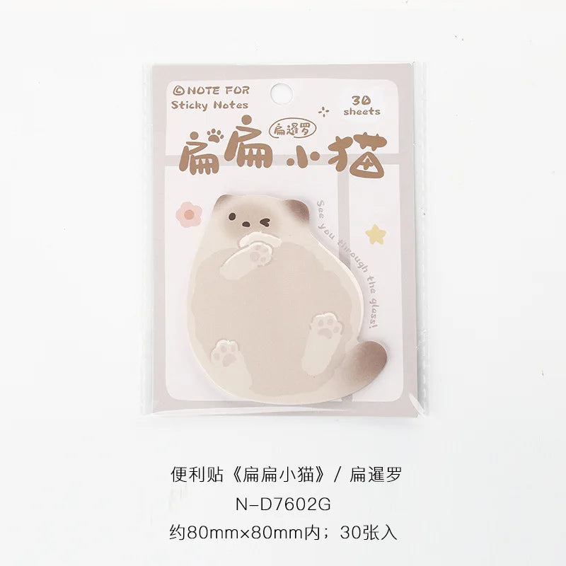 Kitten Series Convenient Stickers Korean Cute Pet Cat Student Leave A Message N Times Posted Sticky Notes  Stationery  Kawaii