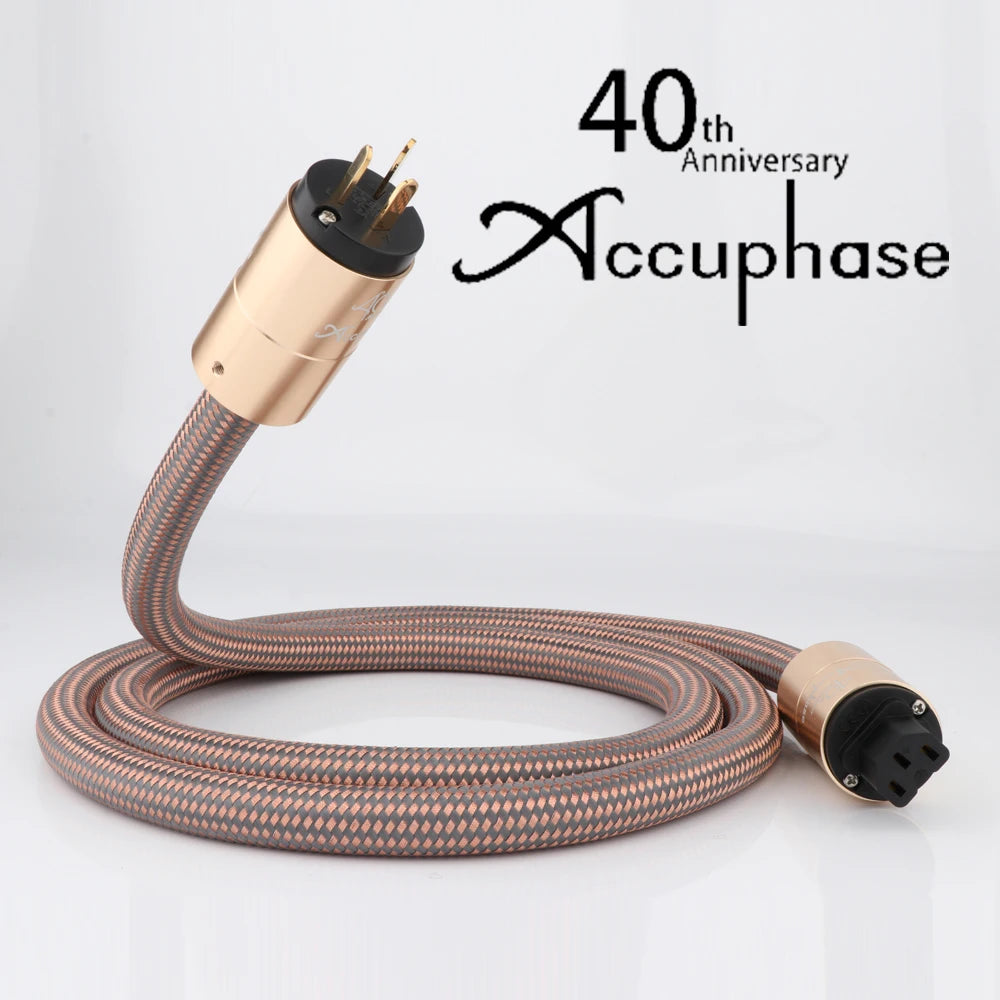 Accuphase Power Cable HI End Schuko Power Cord CD Amplifier Amp EU Version Plug Cable Hifi AC Mains EU Schuko Power Line