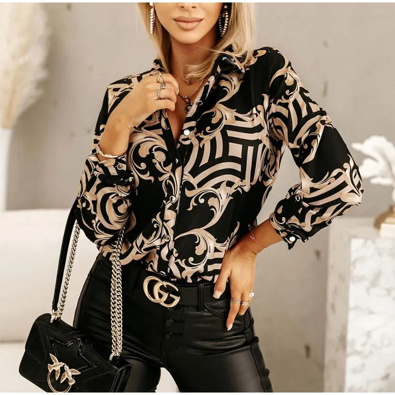 Vintage Blouse Shirt Silk Tops Elegant Long Sleeve Loose Womens Blouses Camisas De Mujer Spring Autumn Streetwear Women Clothes