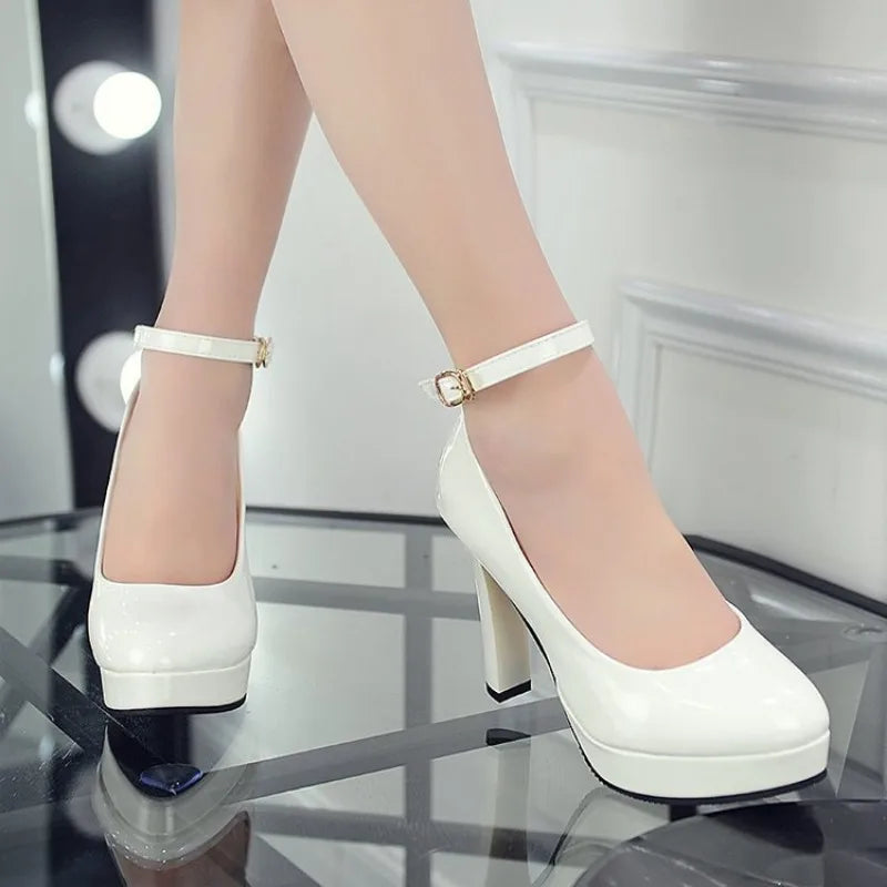 Comemore Women Super High Heels Sandals Summer 2024 Women's Dress Platform Pumps Shoes Elegant Heel White Ladies Shoe Fashion