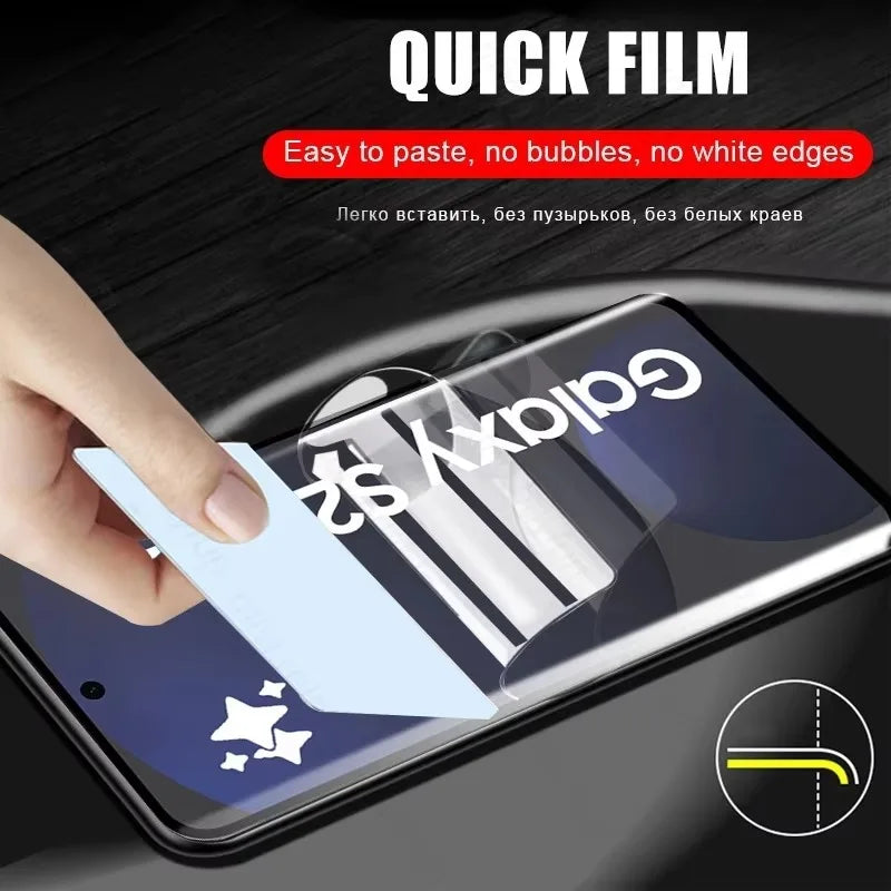 8Pcs Tpu Film For Samsung Galaxy S25 S24 S23 S22 Ultra Plus Screen Protector S21 S20 FE S10 Lite Note 20 10 S10E S24FE 5G S 25