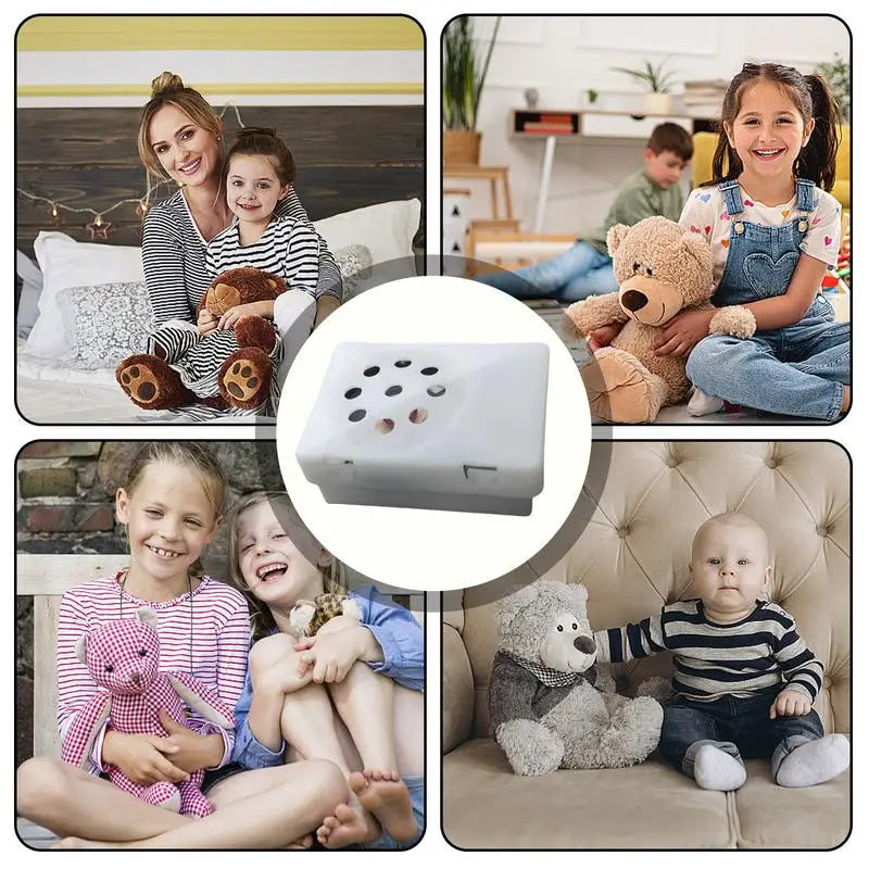 Voice Box for Stuffed Animal Mini Square Voice Recording Device Sound Module Plush Toy Voice Message Recorder Toy Voice Box