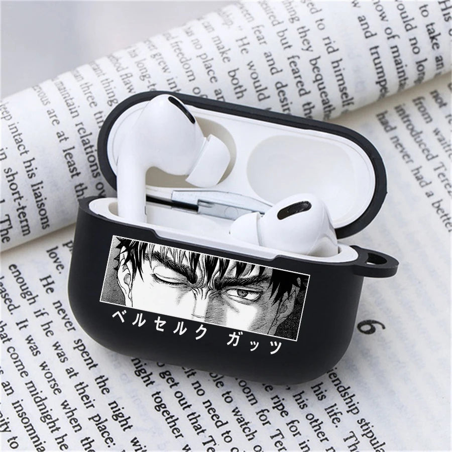 Anime Berserk Earphone Case for Apple Airpods 1 2 3 Pro 2 Guts Griffith Protective Berserk Airpods Case