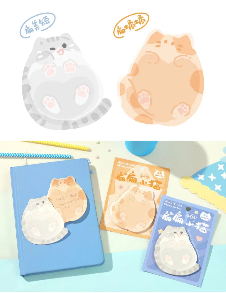 Kitten Series Convenient Stickers Korean Cute Pet Cat Student Leave A Message N Times Posted Sticky Notes  Stationery  Kawaii