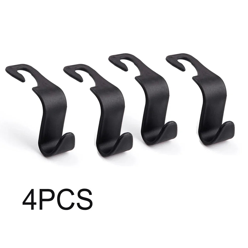 4/2/1 PCS Car Seat Headrest Hook for Auto Rear Seat Organizer Hanger Storage Holder for Handbag Purse Bags Clothes Coats