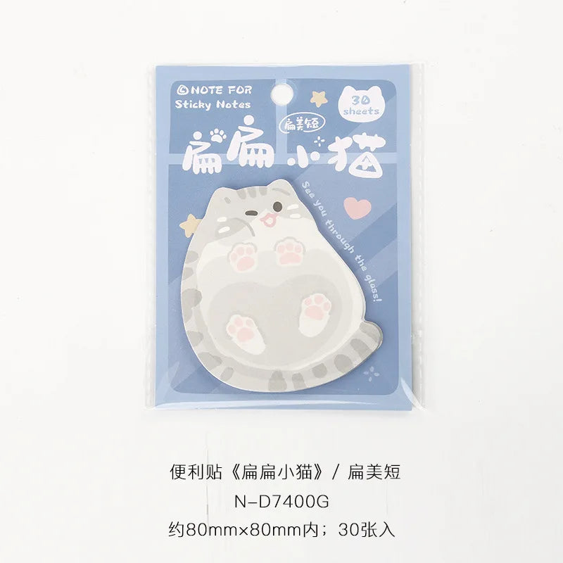 Kitten Series Convenient Stickers Korean Cute Pet Cat Student Leave A Message N Times Posted Sticky Notes  Stationery  Kawaii