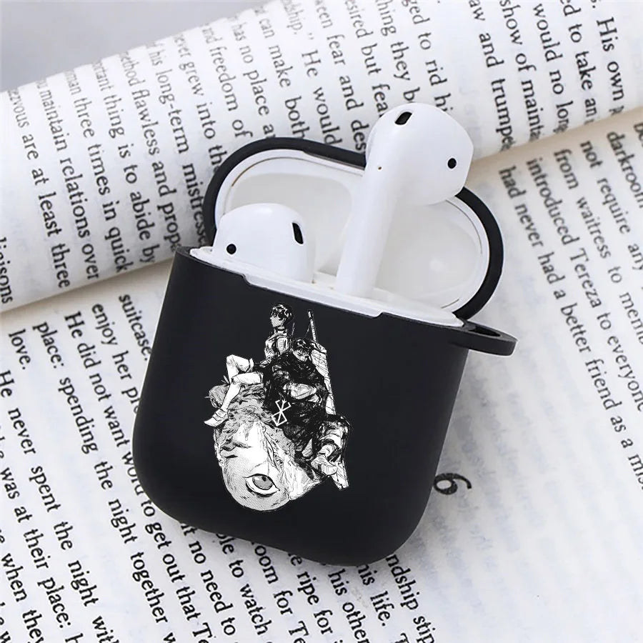 Anime Berserk Earphone Case for Apple Airpods 1 2 3 Pro 2 Guts Griffith Protective Berserk Airpods Case