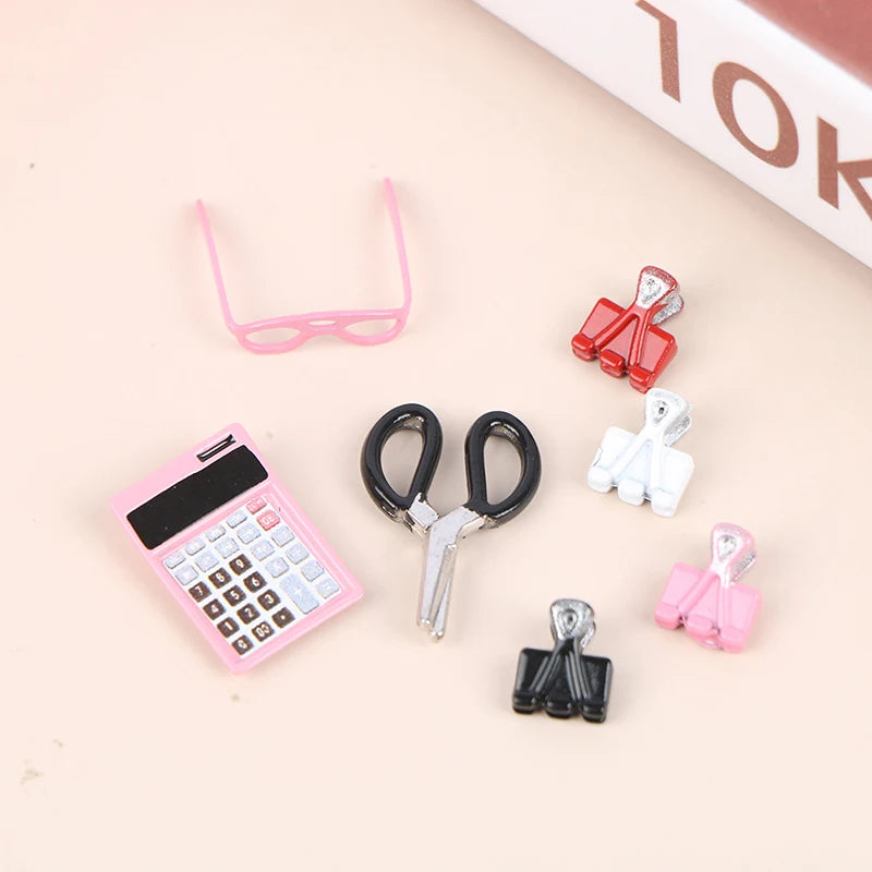 Dollhouse Miniature New Plastic Transparent Eyeglasses For 1/6 Dolls Accessories Mini Eyewear Glasses Doll Sunglasses