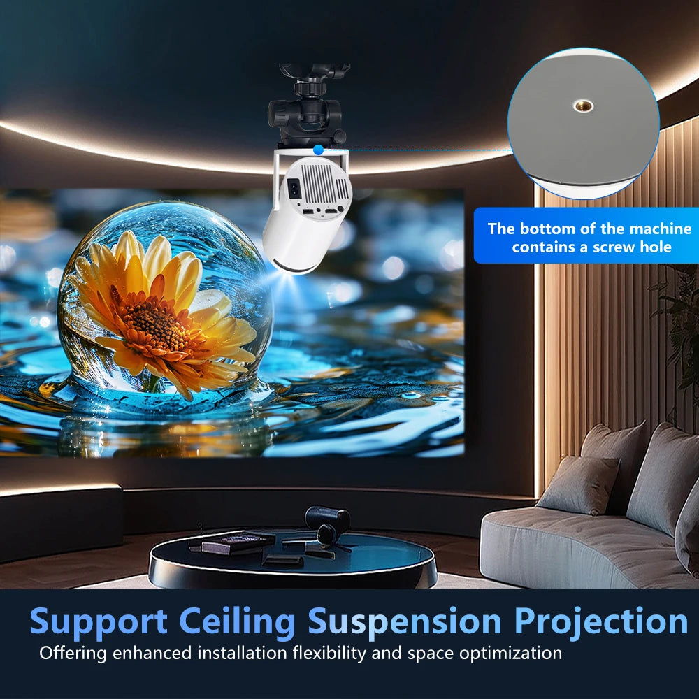 Magcubic Projector 4K Android 11 HY300 Pro Dual Wifi6 260ANSI Allwinner H713 BT5.0 1280*720P Cinema Outdoor portable Projetor