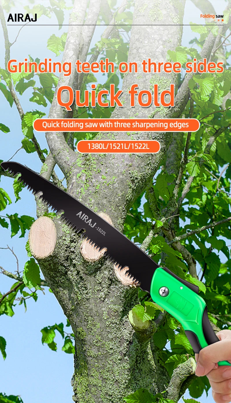 AIRAJ Multifunctional Folding Saw Woodworking Saws Cutting Wood Tool Professional Home Cut Handsaw Hacksaw Carpentry Hand Tools