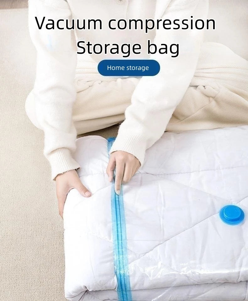 3-5PCS Vacuum Bag and Pump Cover for Clothes Storing Large Plastic Compression Empty Bag Travel Accessories Storage Container