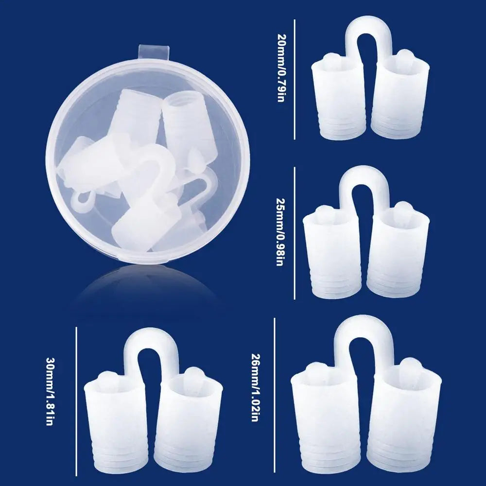 Nostril Opener Silicone Dilators For Women Reusable 4 Pcs Anti Snoring Devices Help Develop Good Sleep Breathing Habits