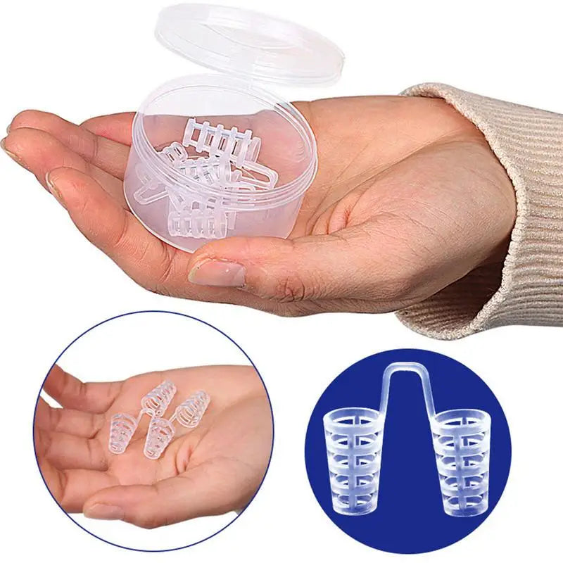 Nostril Opener Silicone Dilators For Women Reusable 4 Pcs Anti Snoring Devices Help Develop Good Sleep Breathing Habits