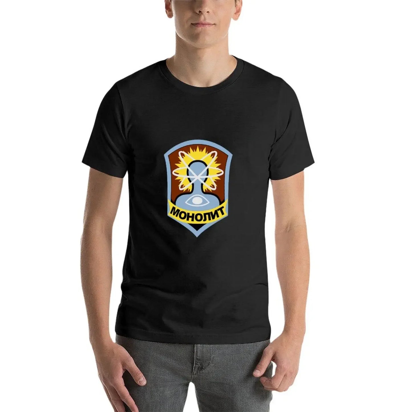 Stalker-Monolith Faction Logo, S.T.A.L.K.E.R. T-shirt humoristique pour homme, haut