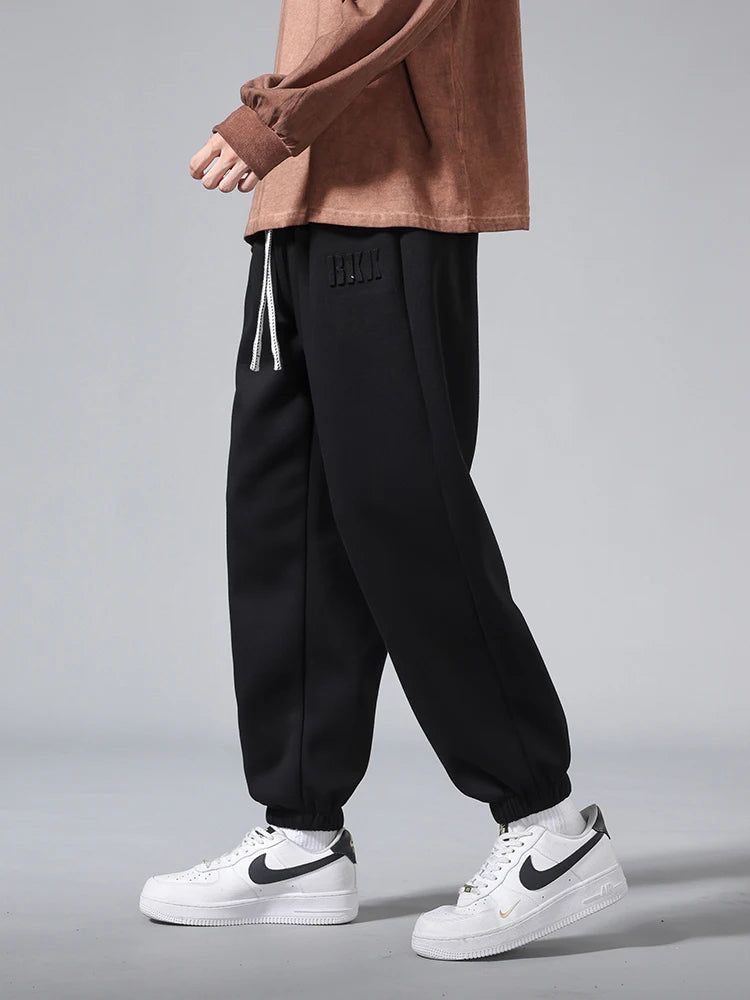 Men's Jogger Cotton Sweatpants Big Size 8XL 7XL 6XL Sports Baggy Pants Sting Banding  Hip Hop Loose Harem Trousers