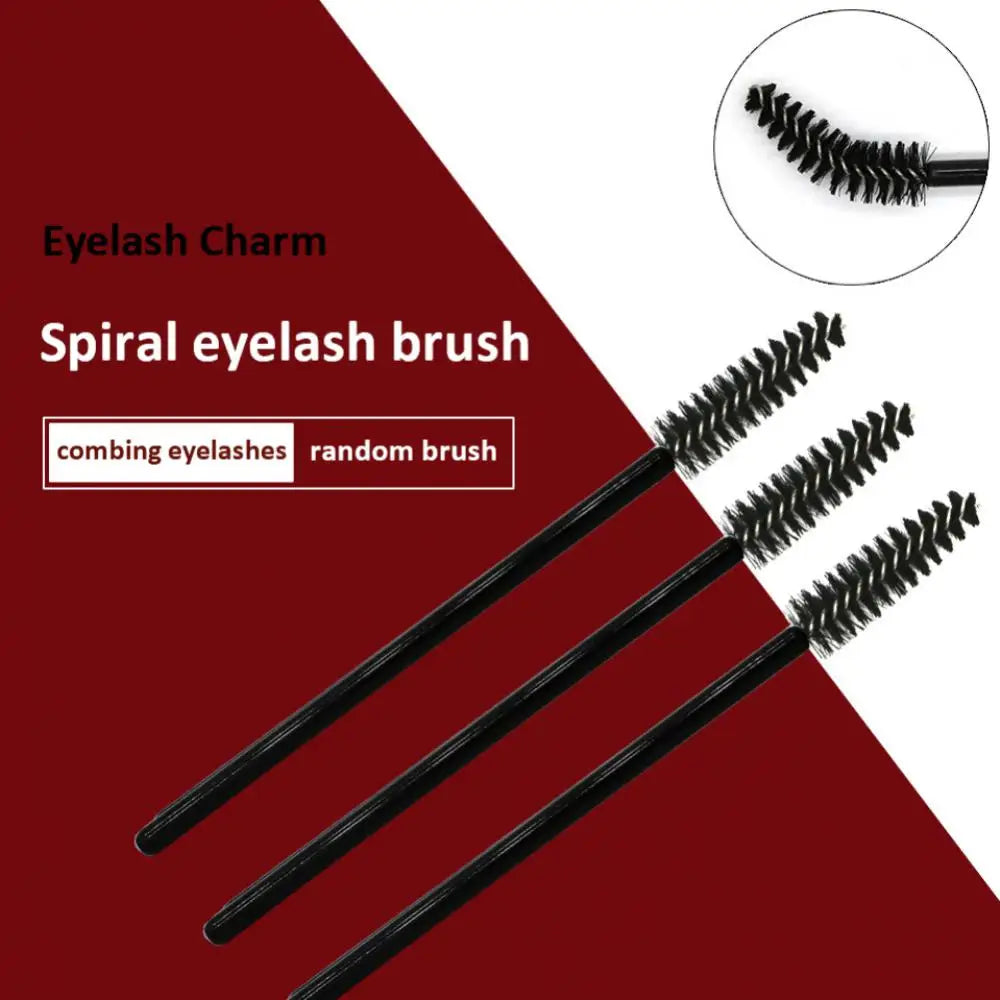 Eyelash Brushes Spiral Eyelash Curl Eyebrow Brush Disposable Mascara Wands Applicator Eye lashes Cosmetic Brush