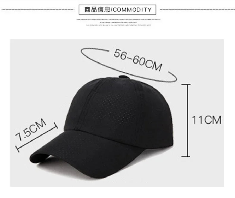 Summer Outdoor Sport Baseball Caps for Women and Men Breathable Mesh Snapback Hats Casquette Bone Fashion Casual Trucker Sun Hat