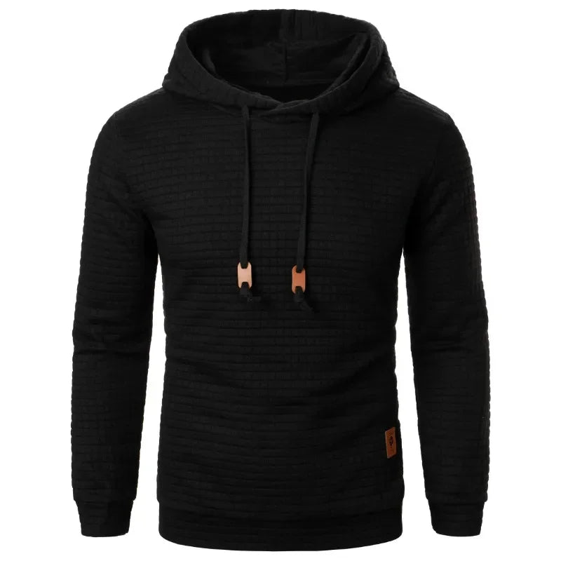 Autumn Men's Long Sleeve Hooded Sweatshirts Breathable Solid Color Hoodie Men Winter Pullover Streetwear Sport Tracksuit Men