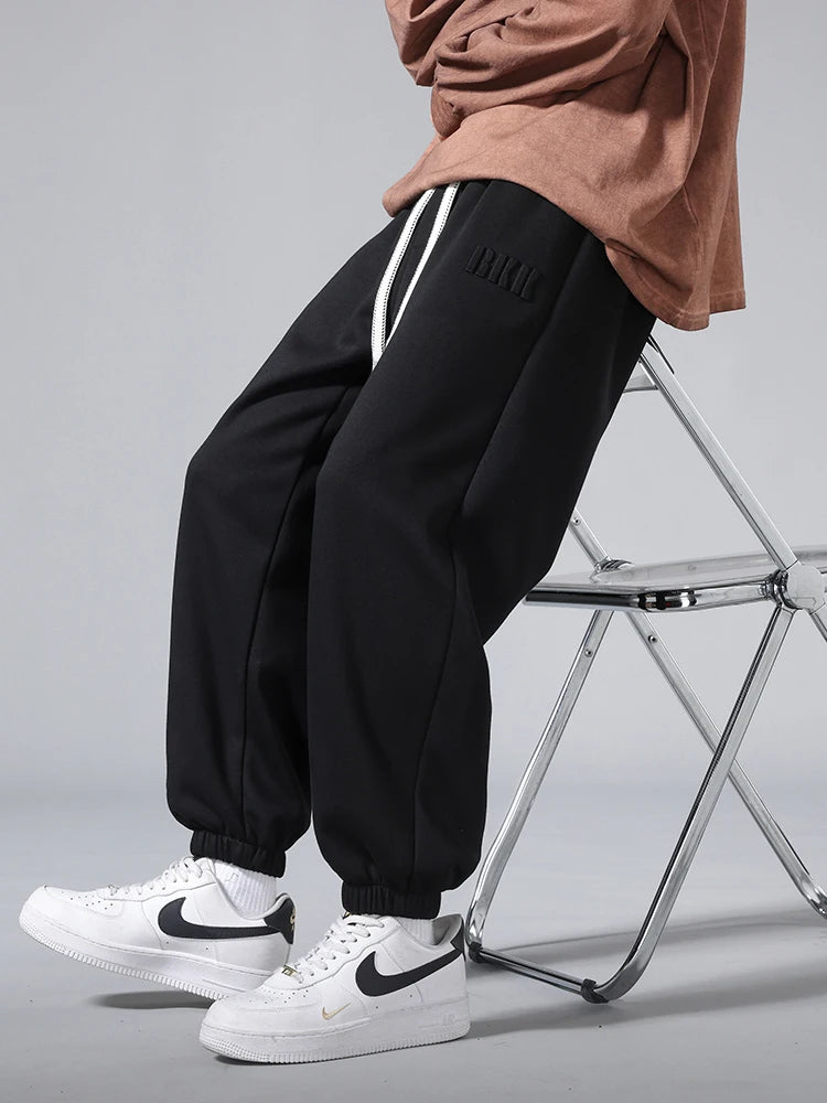 Men's Jogger Cotton Sweatpants Big Size 8XL 7XL 6XL Sports Baggy Pants Sting Banding  Hip Hop Loose Harem Trousers