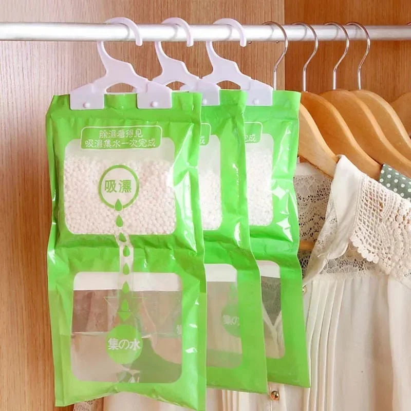 1/5/10pcs Wardrobe Dehumidification Bag Mildew Proof And Moisture Proof Hanging Clothes Drying And Moisture Absorbing Bag