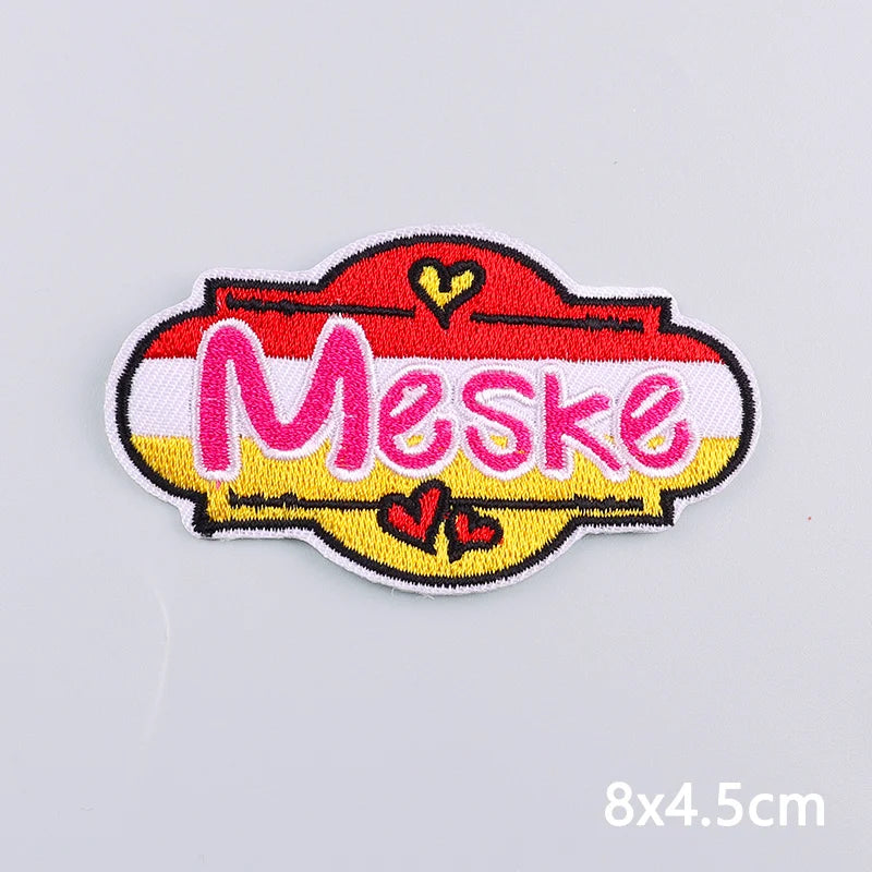 Pink Series Netherland Oeteldonk Emblem Embroidery Patches For Clothing Carnival New Style Oeteldonk Embroidery Patch On Clothes