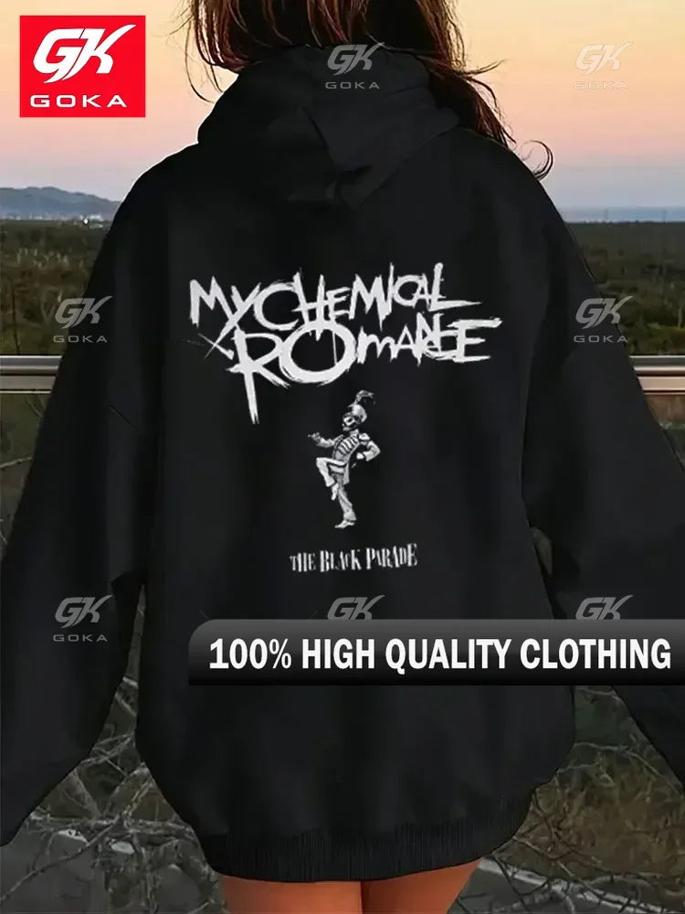 My Chemical Romance-Sweats À Capuche College McR Band Pour Femmes Hoodies Haute Qualité Confortable Punk Emo Rock Automne Hiver