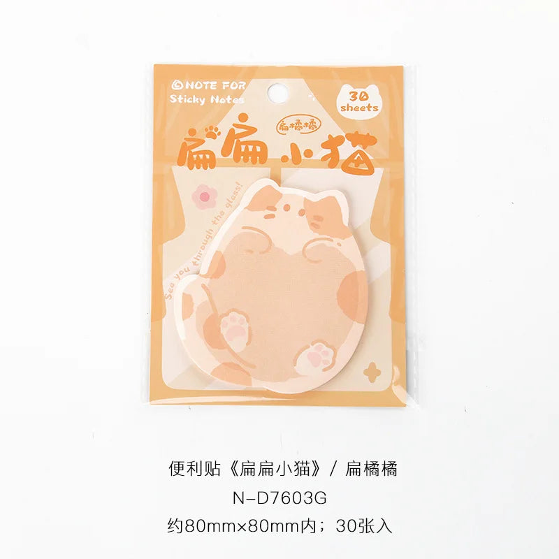 Kitten Series Convenient Stickers Korean Cute Pet Cat Student Leave A Message N Times Posted Sticky Notes  Stationery  Kawaii