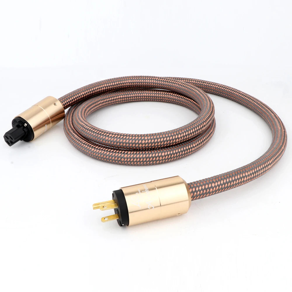 Accuphase Power Cable HI End Schuko Power Cord CD Amplifier Amp EU Version Plug Cable Hifi AC Mains EU Schuko Power Line