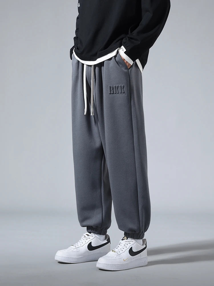 Men's Jogger Cotton Sweatpants Big Size 8XL 7XL 6XL Sports Baggy Pants Sting Banding  Hip Hop Loose Harem Trousers