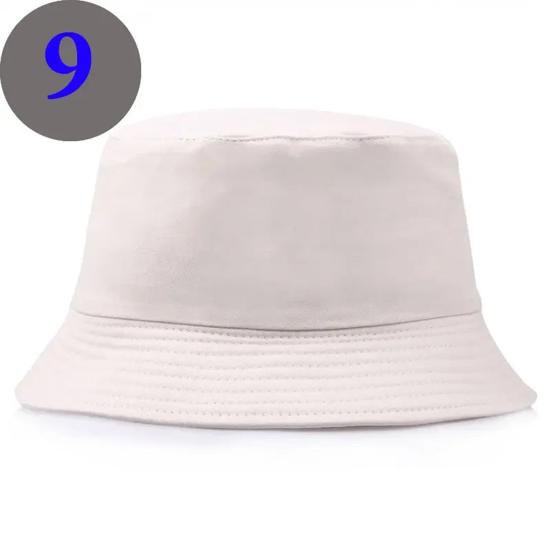 Unisexe Reversible Bucket Hats Man Women Cotton Fisherman Cap Girl Boy Daily Vacation Chapeau Bob Casquette Gorras