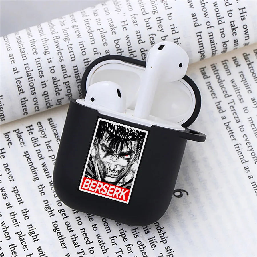 Anime Berserk Earphone Case for Apple Airpods 1 2 3 Pro 2 Guts Griffith Protective Berserk Airpods Case