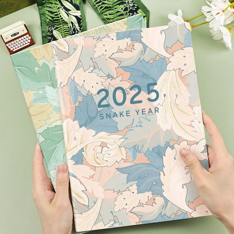 2025 Calendar Planner Notebook 365 Days Effeciency Notepad Weekly Goal Habit Tracker Kawaii Agenda Diary Schedules Organizers