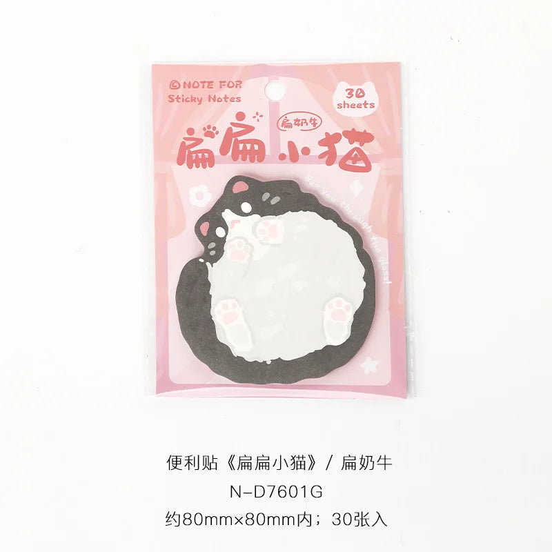 Kitten Series Convenient Stickers Korean Cute Pet Cat Student Leave A Message N Times Posted Sticky Notes  Stationery  Kawaii